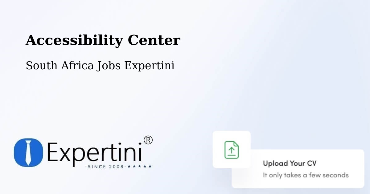 Accessibility Statement – Carletonville - South Africa Jobs Expertini