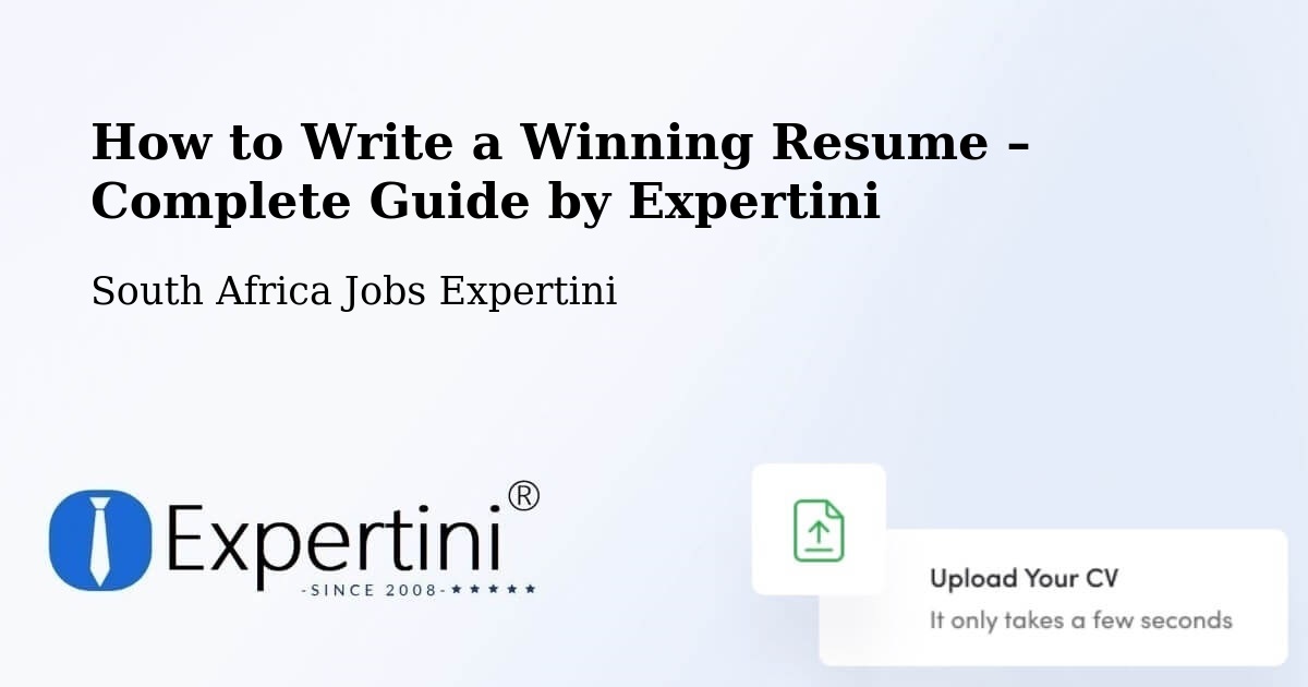 Resume Writing Guide for Job Seekers – Carletonville - Carletonville, South Africa Jobs Expertini